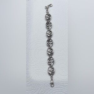 Brighton vintage Elegant Silver Swirl Bracelet